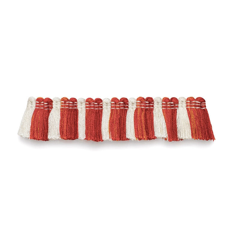 63122 | Biarritz Ruche, Coral - Schumacher Fabric