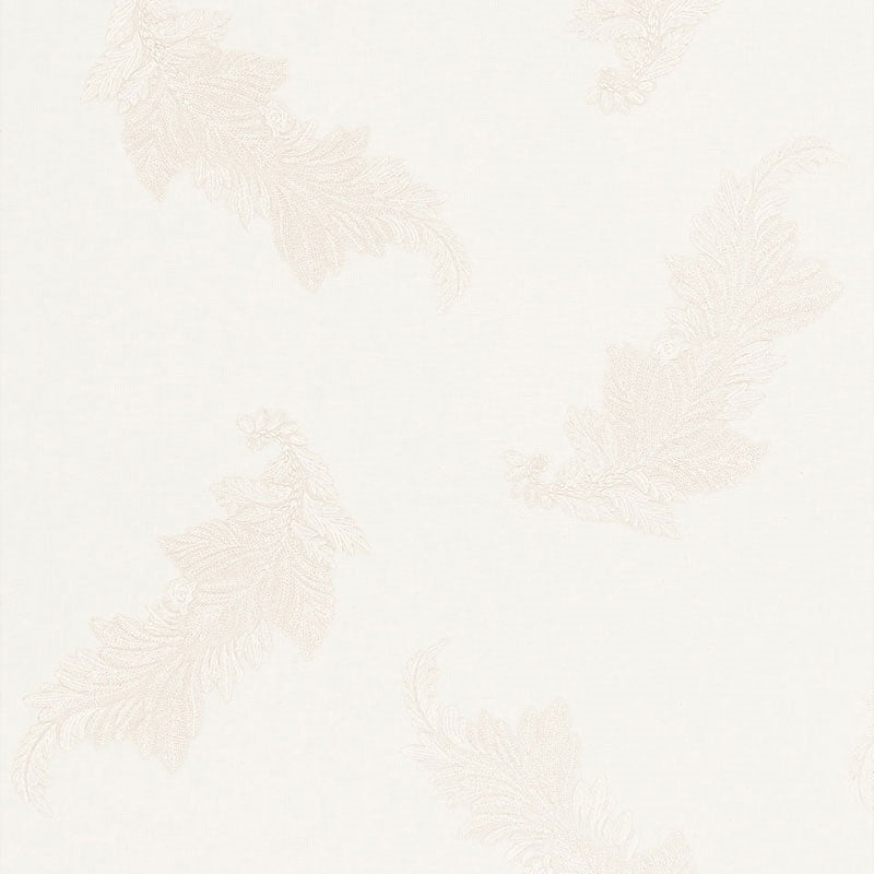 Purchase sample of 67711 Contessa Embroidery, Pearl by Schumacher Fabric