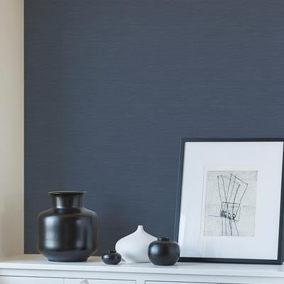 Search 2988-70722 Inlay Moroccan Blue Sisal Texture Blue A-Street Prints Wallpaper