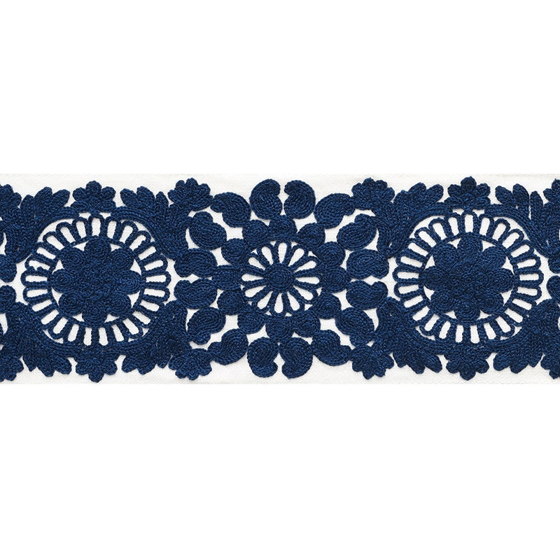 73622 | Joelle Tape, Blue - Schumacher Fabric