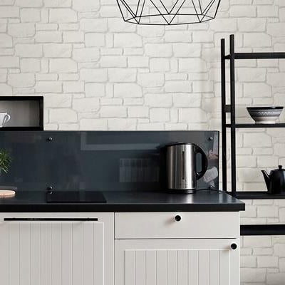 View 2988-70500 Inlay Casablanca White Stone White A-Street Prints Wallpaper