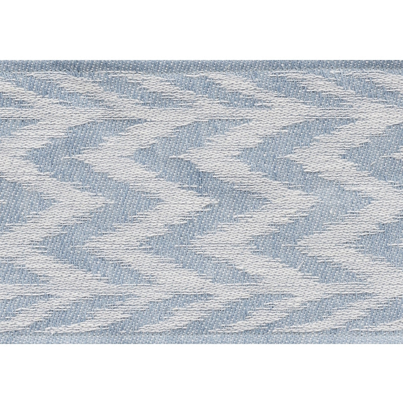 74252 | Chevron Woven Tape, Sky - Schumacher Fabric