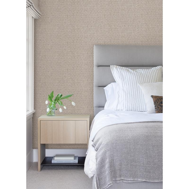 Order 2972-86149 Loom Hui Mauve Paper Weave Grasscloth Wallpaper Mauve A-Street Prints Wallpaper