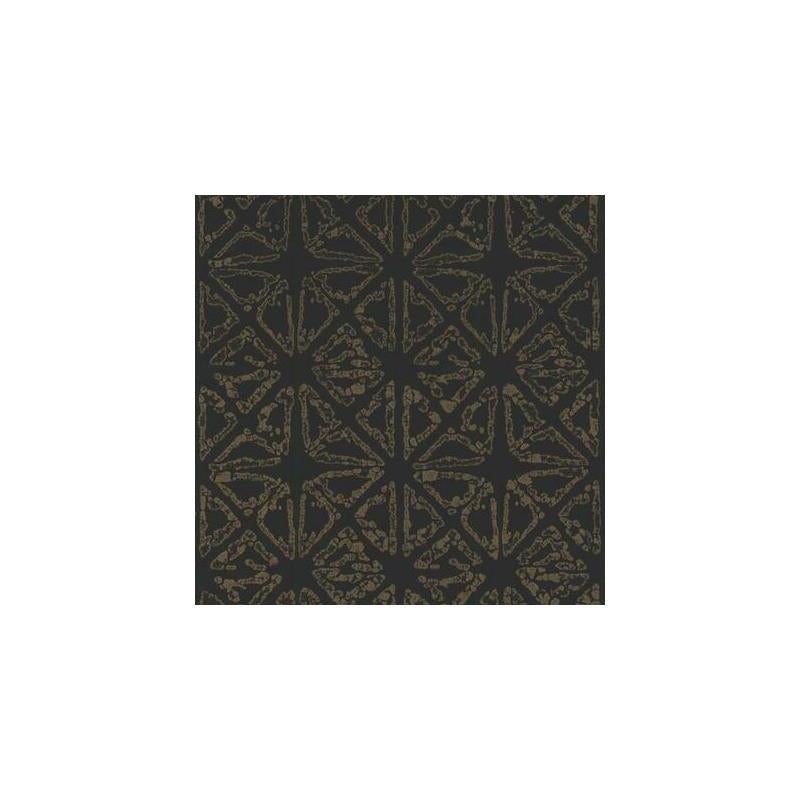 Sample - KT2110 Ronald Redding 24 Karat, Empire Diamond Wallpaper Black/Gold by Ronald Redding