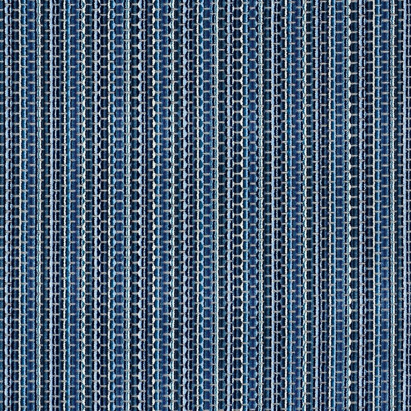 Purchase sample of 66913 Downtown Velvet, Indigo by Schumacher Fabric