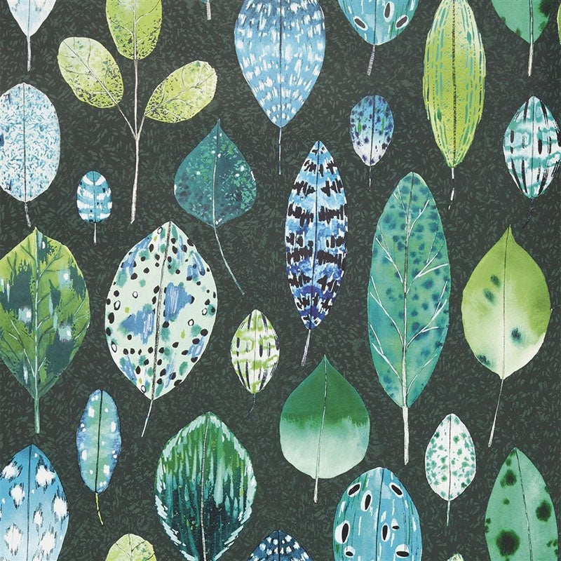 Sample PDG1060-01 Tulsi Viridian by Designer Guild Wallpaper