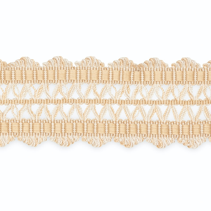 B181-3 | Nikita Braid, Peche/Oyster - Schumacher Fabric