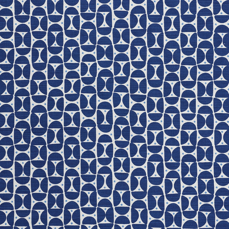 Purchase sample of 177363 Mezza Luna, Blue by Schumacher Fabric