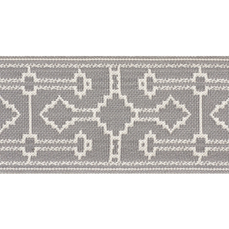 75282 | Filbert Tape, Grey - Schumacher Fabric