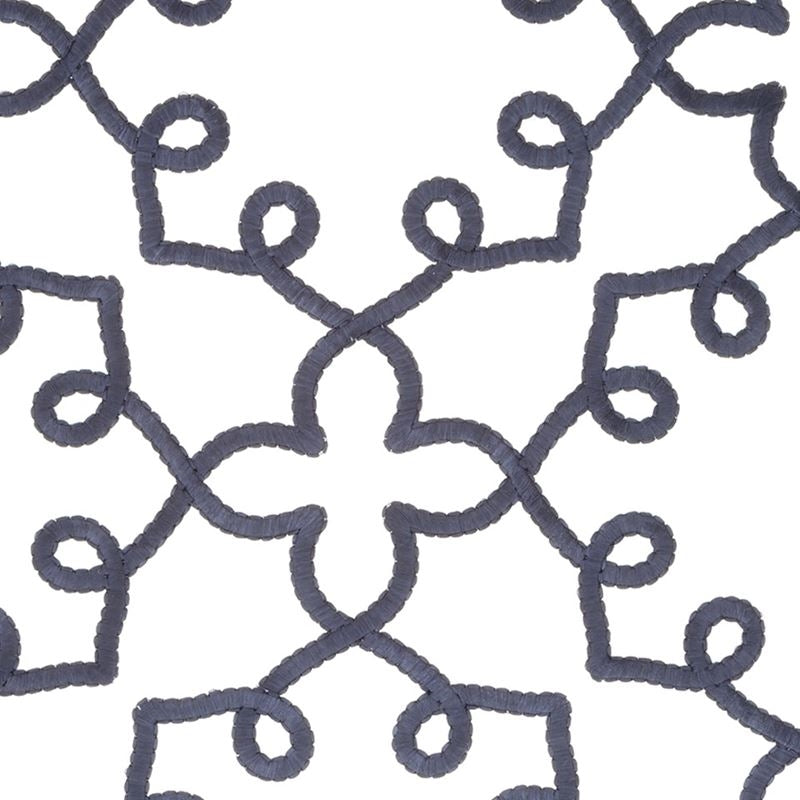 253484 | Leila ScrollNavy - Beacon Hill Fabric