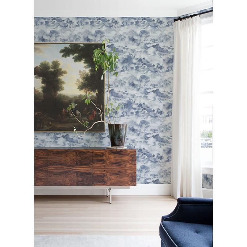 Looking for 2975-87545 Scott Living II Nara indigo Toile indigo A-Street Prints Wallpaper
