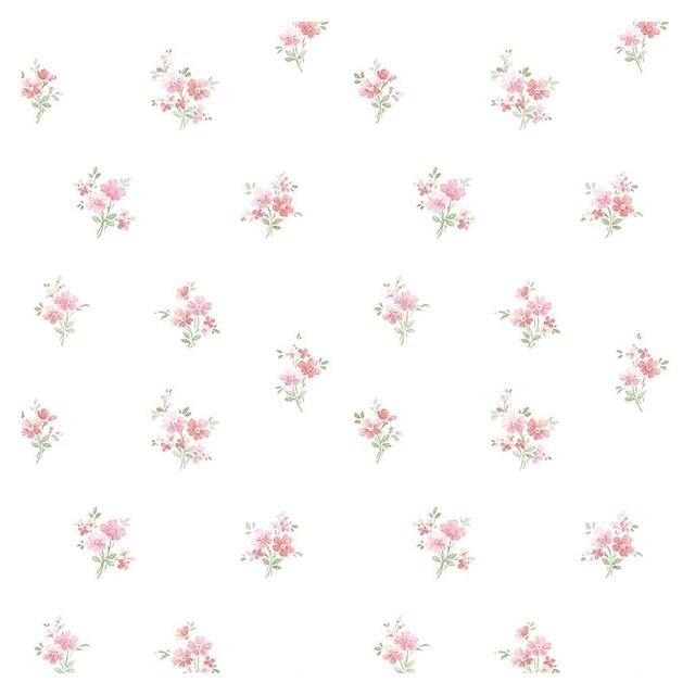 Purchase PR33842 Floral Prints 2 Red Small Floral Wallpaper by Norwall Wallpaper