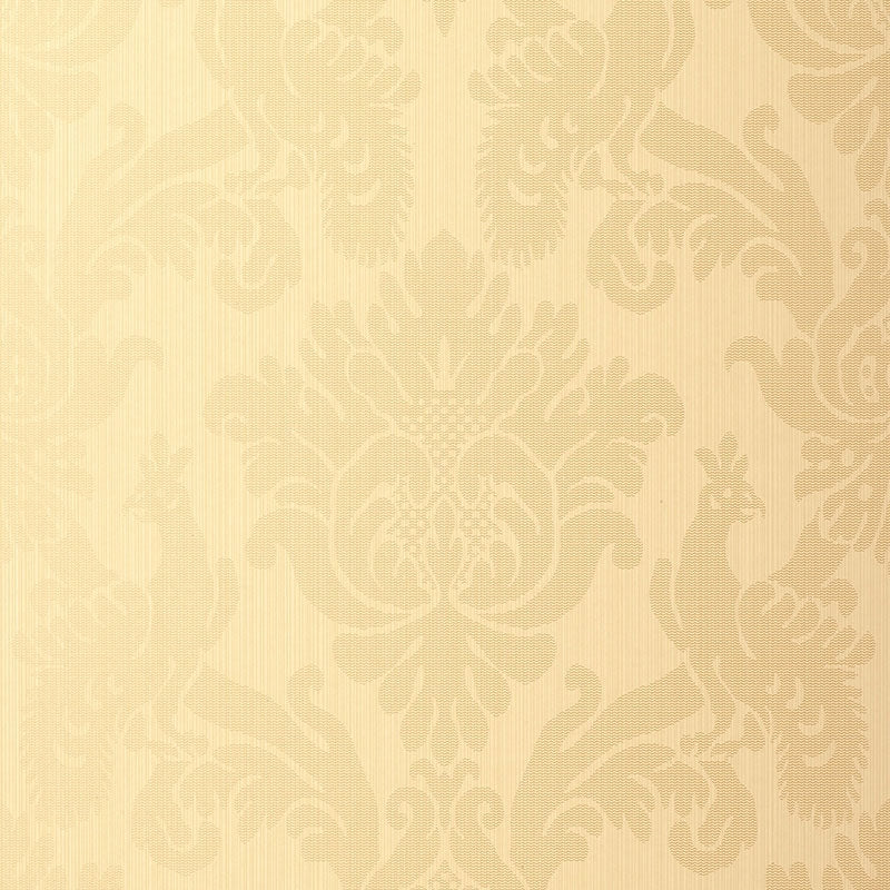 Find 5003660 Valette Strie Damask Champagne Schumacher Wallpaper