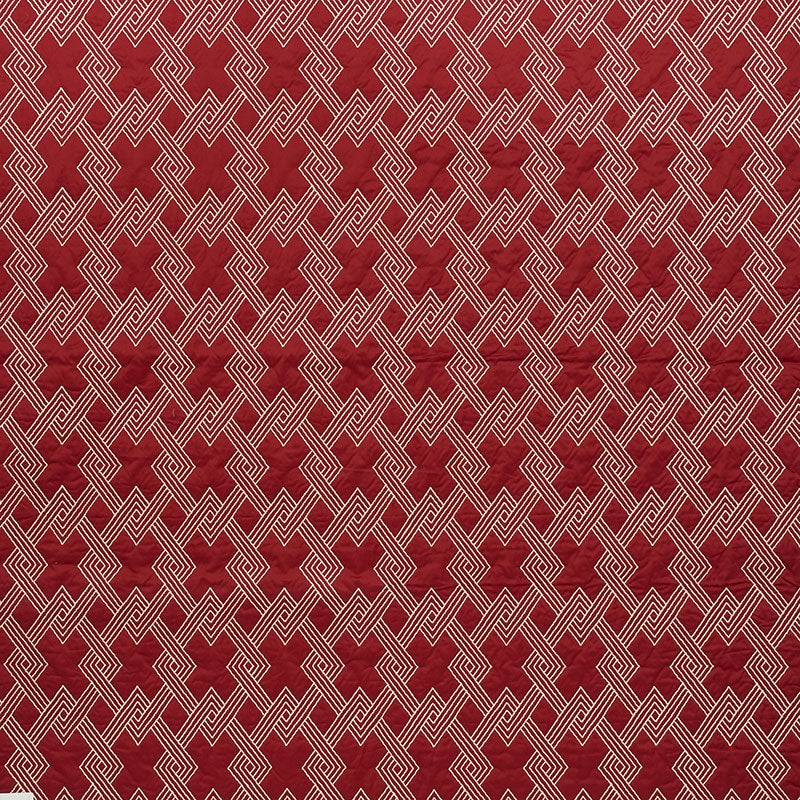Purchase sample of 70141 Hix, Red by Schumacher Fabric