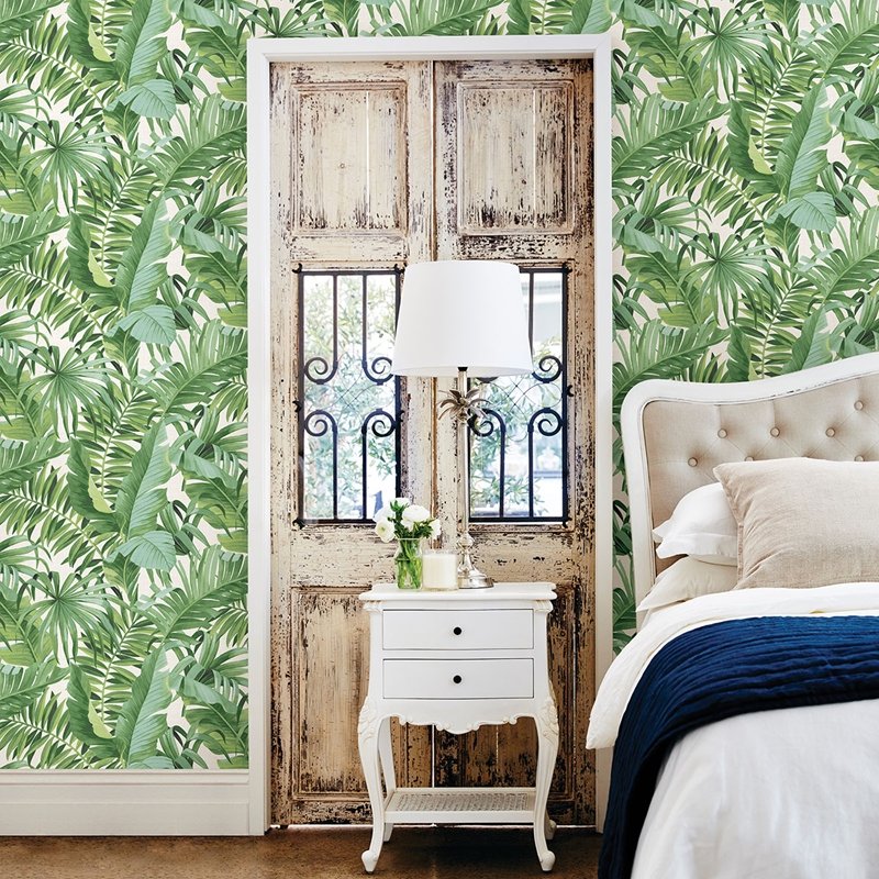 Order 2969-24136 Pacifica Alfresco Green Tropical Palm Green A-Street Prints Wallpaper