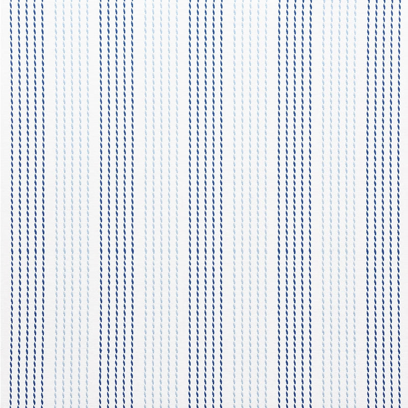 Purchase sample of 75320 Running Stitch, Blues by Schumacher Fabric