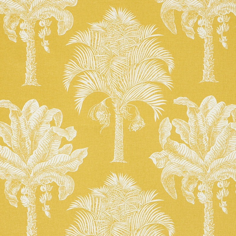 Purchase sample of 178001 Grand Palms, Gold by Schumacher Fabric