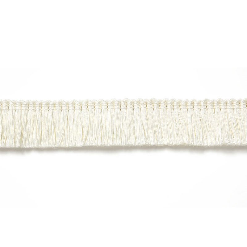 65440 | Zoe Linen Ruche, Blanc - Schumacher Fabric