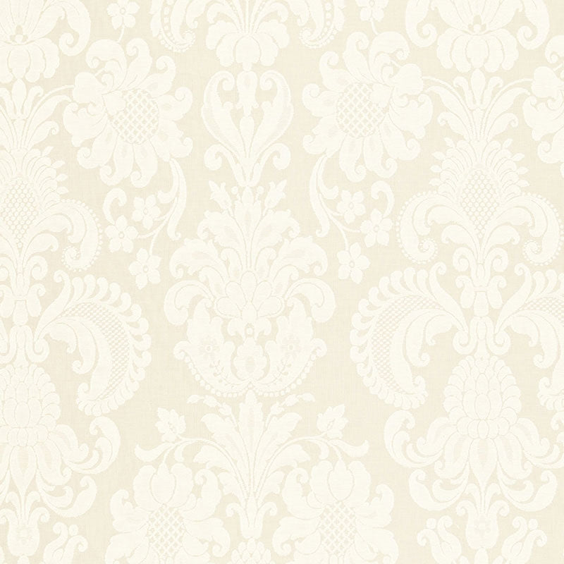 Purchase sample of 66371 Kirkmicha Jacquard Madras, Ecru by Schumacher Fabric