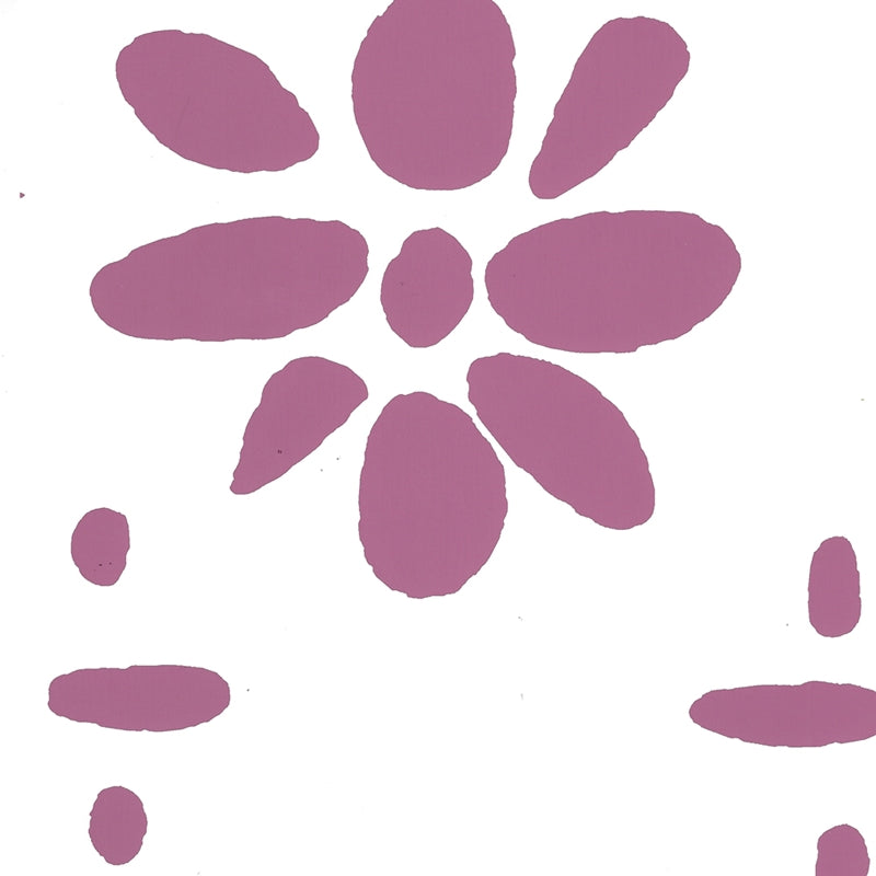 Order 6380-11WP Wildflowers Ii Purple on White by Quadrille Wallpaper