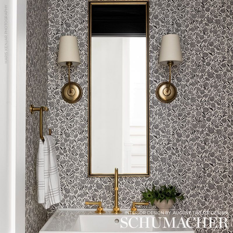 Acquire 5009553 Chrysanthemum Carbon Schumacher Wallpaper