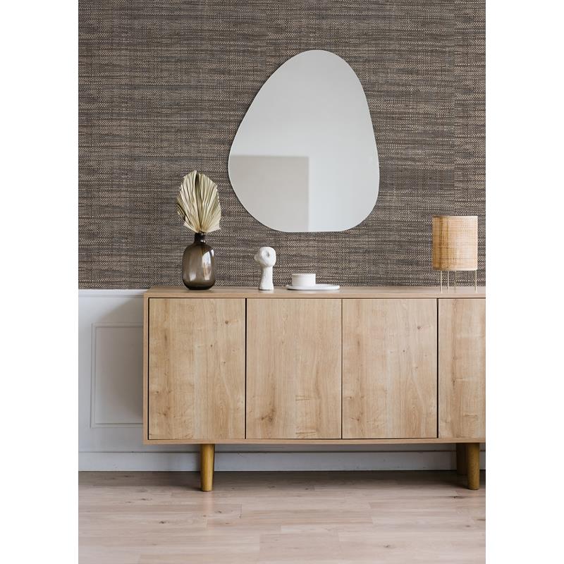 Buy 2923-88019 Twine Cheng Grey Woven Grasscloth Grey A-Street Prints Wallpaper