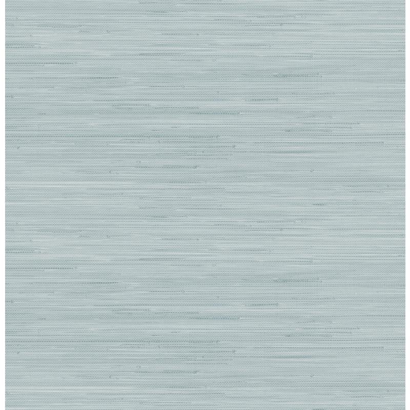 SSS4573 Society Social Sky Blue Classic Faux Grasscloth Peel & Stick Wallpaper by NuWallpaper