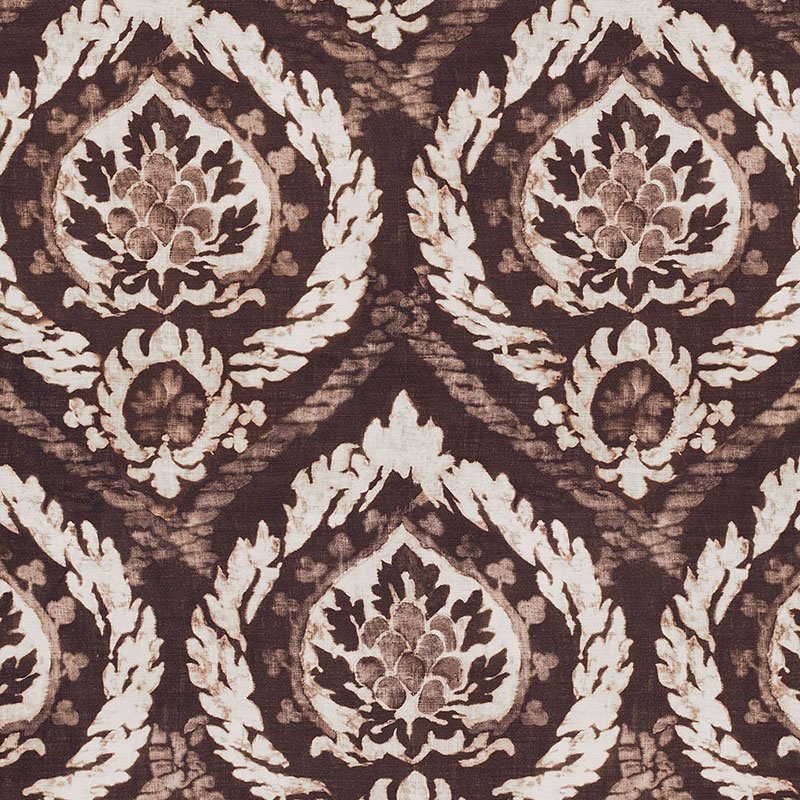 Purchase sample of 173951 Abaza Resist, Bark by Schumacher Fabric