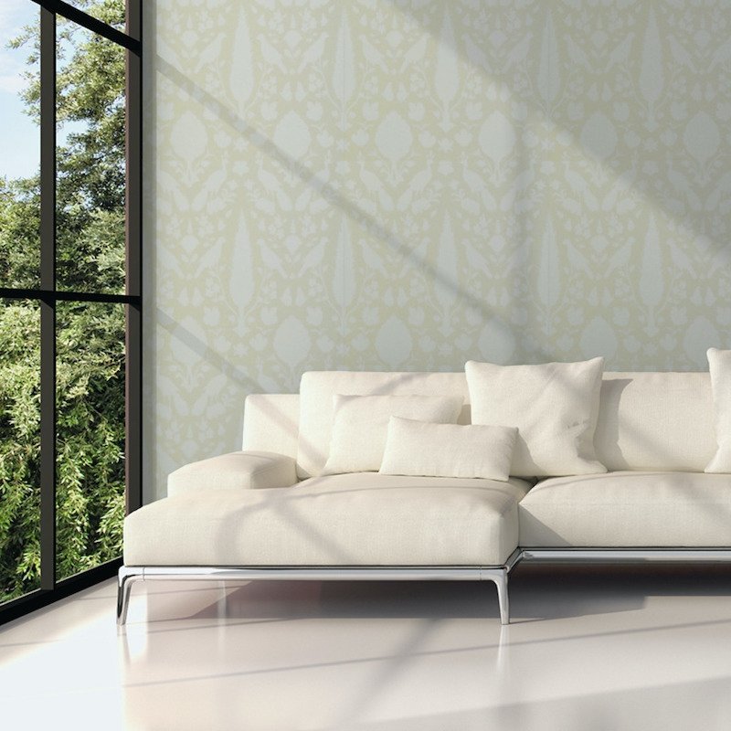 Acquire 5004124 Chenonceau Bisque Schumacher Wallpaper