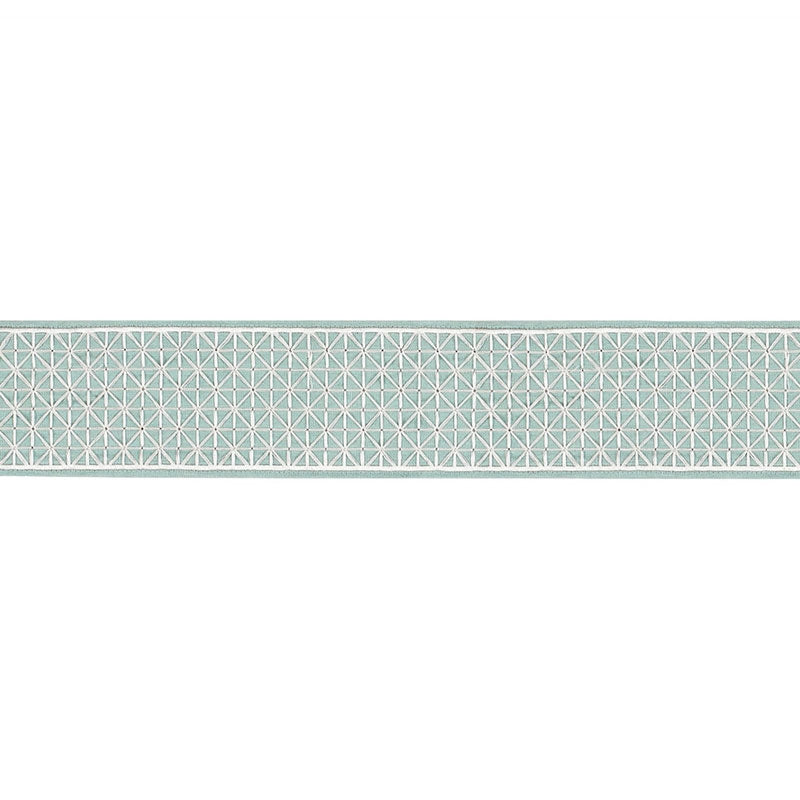 68641 | Directoire Tape, Teal - Schumacher Fabric