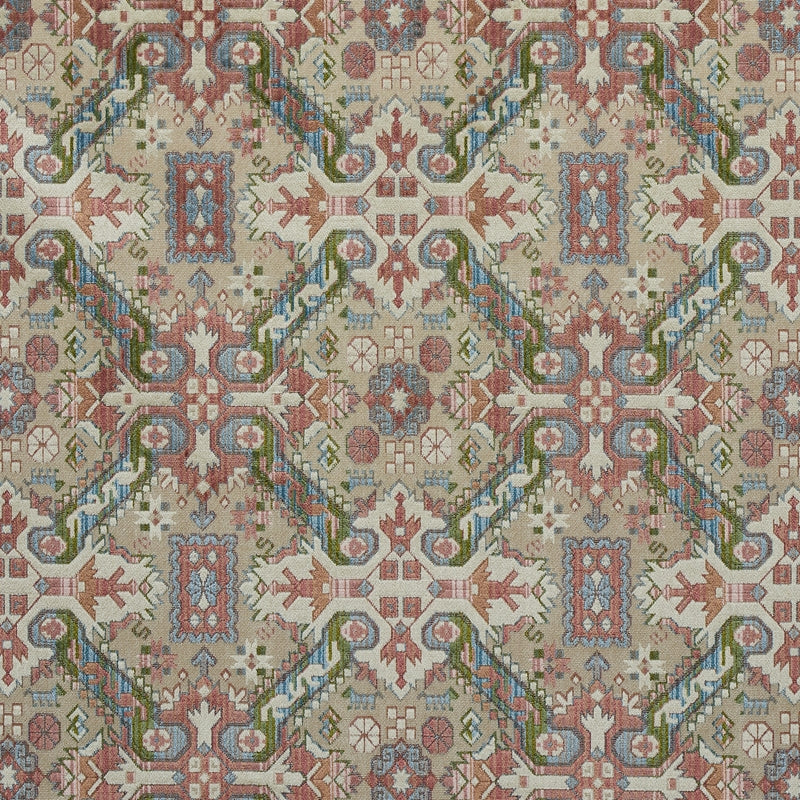 Purchase sample of 80602 Tiraz Velvet, Multi by Schumacher Fabric