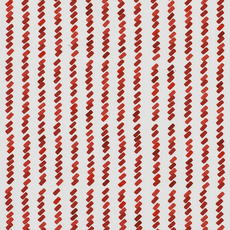 Purchase sample of 176540 Tic For Tac, Red by Schumacher Fabric