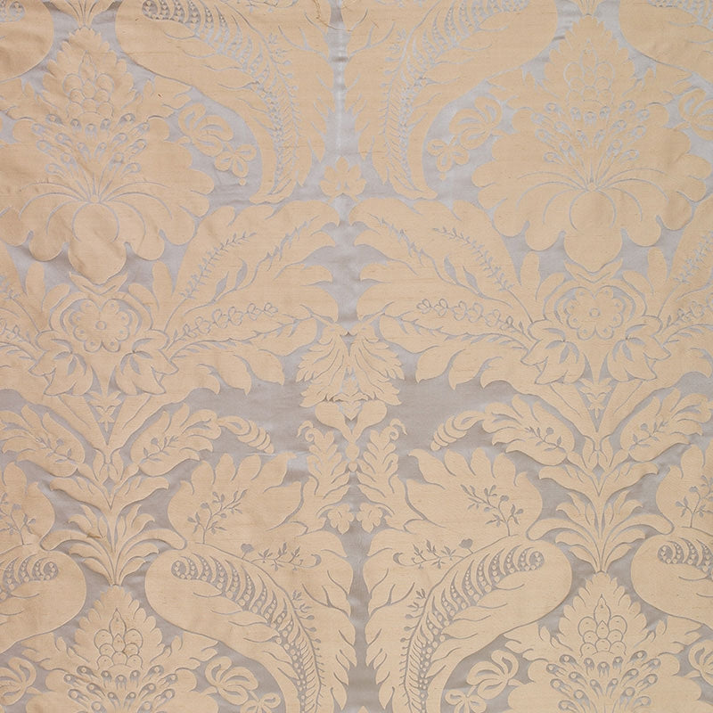 Purchase sample of 63731 Bennet Silk Damask, Mineral by Schumacher Fabric