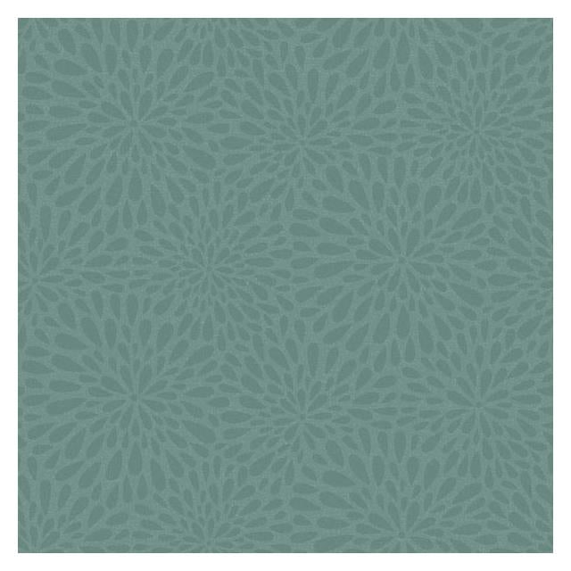 Purchase sample of 2535-20665 Simple Space 2, Calendula Teal Modern Floral by Beacon House Wallpaper