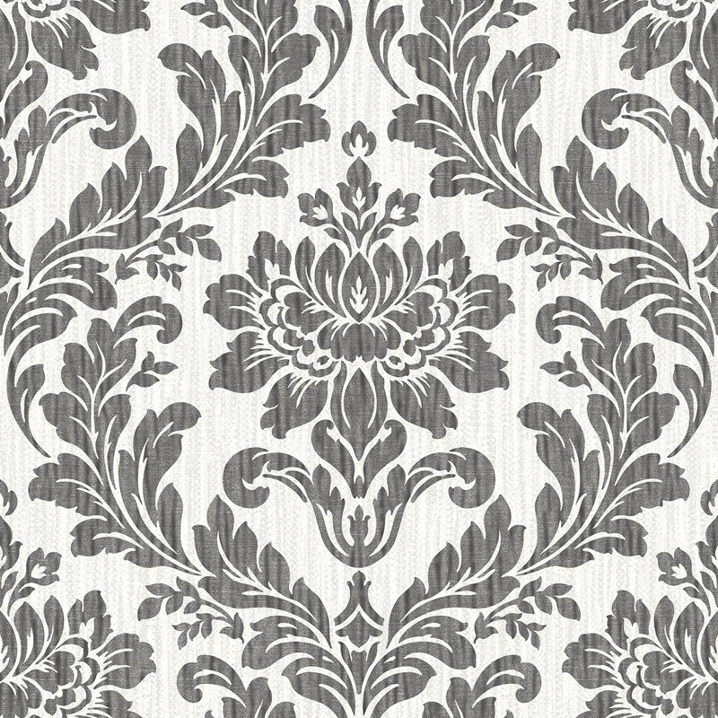 seamless black damask background