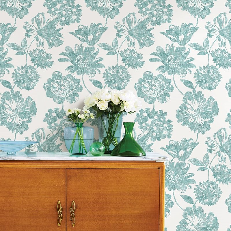 Order 2901-25418 Perennial Folia Aqua Floral A Street Prints Wallpaper