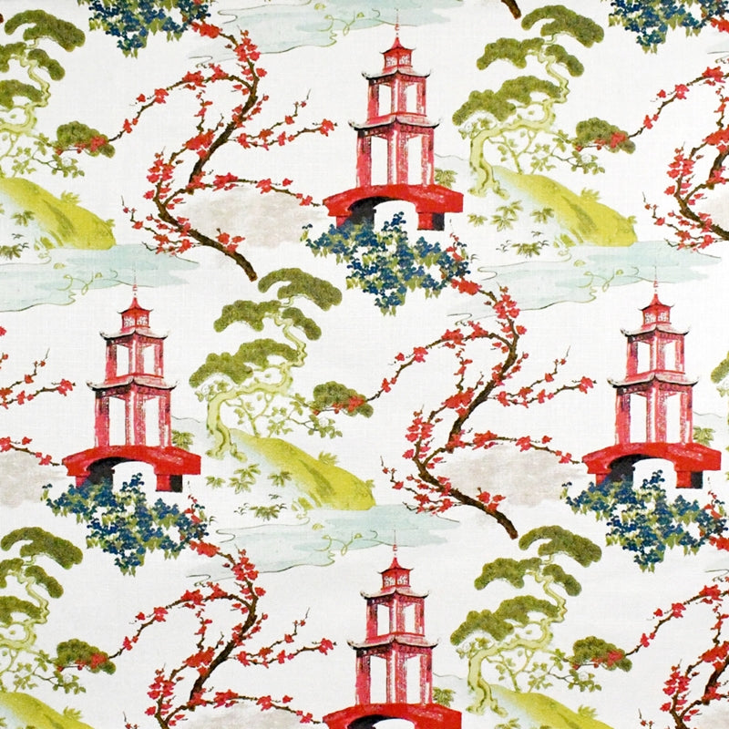 View S5226 Snow Red Greenhouse Fabric