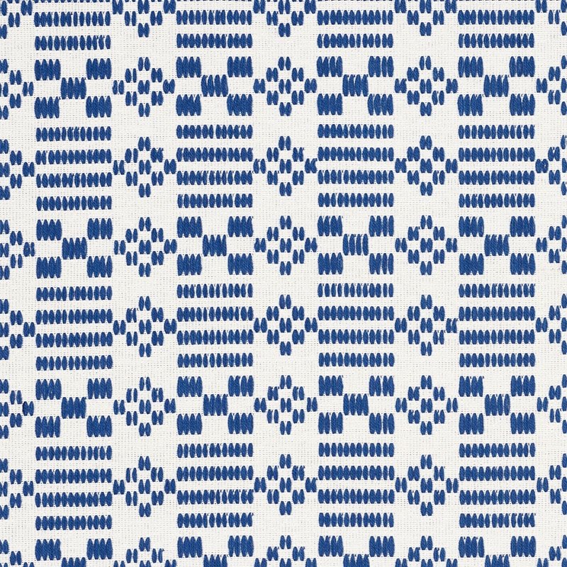 Purchase sample of 76790 Wilson Embroidery, Indigo by Schumacher Fabric