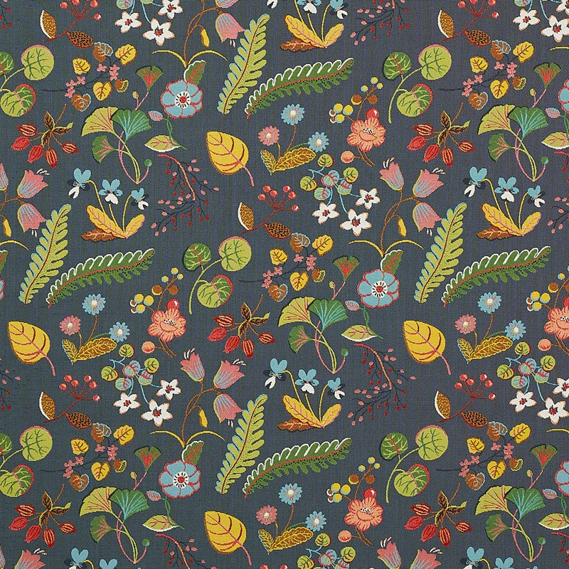 Purchase sample of 75941 Botanica Indoor/Outdoor, Charcoal by Schumacher Fabric