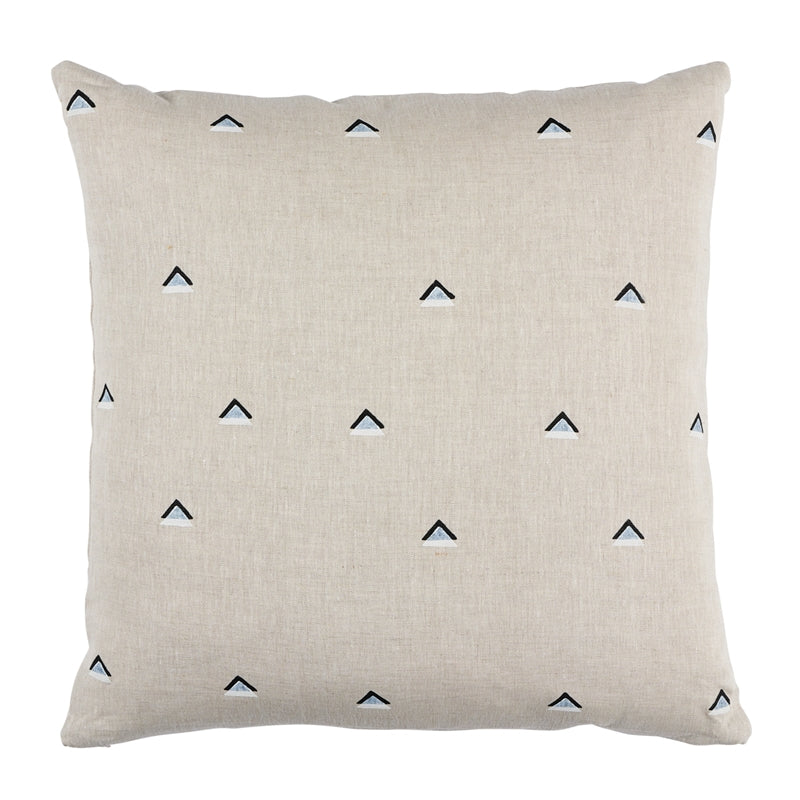 So7402006 | Overlapping Triangles Pillow, Black and White - Schumacher Furniture and Accessories