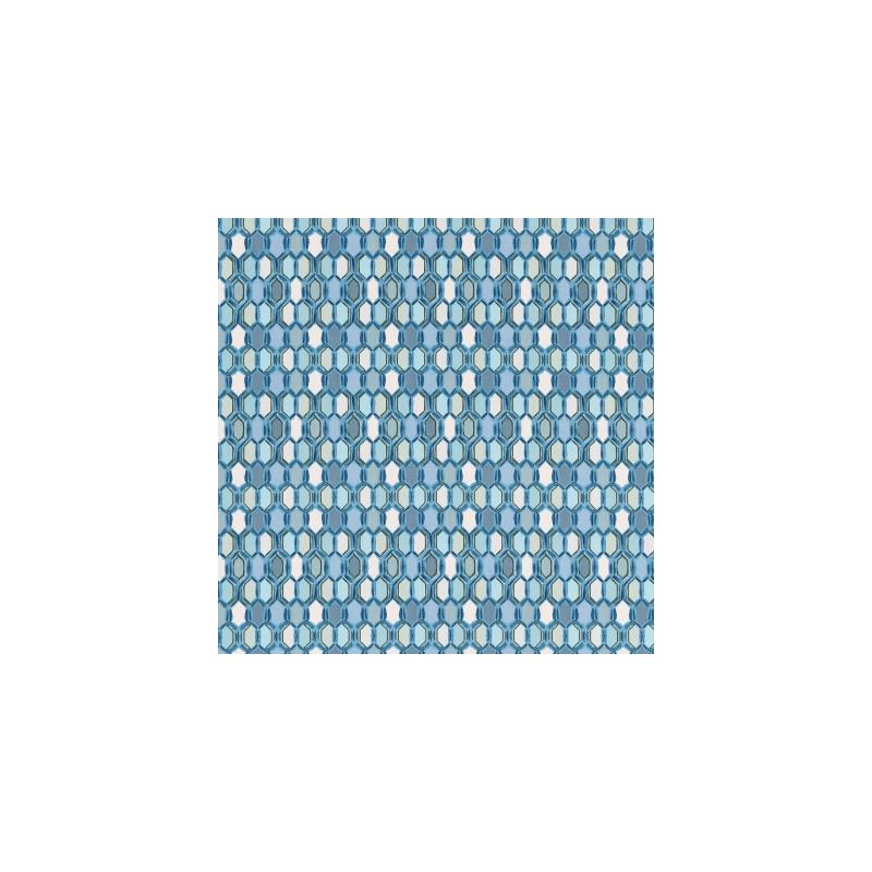 Order S3401 Blu Blue Geometric Greenhouse Fabric