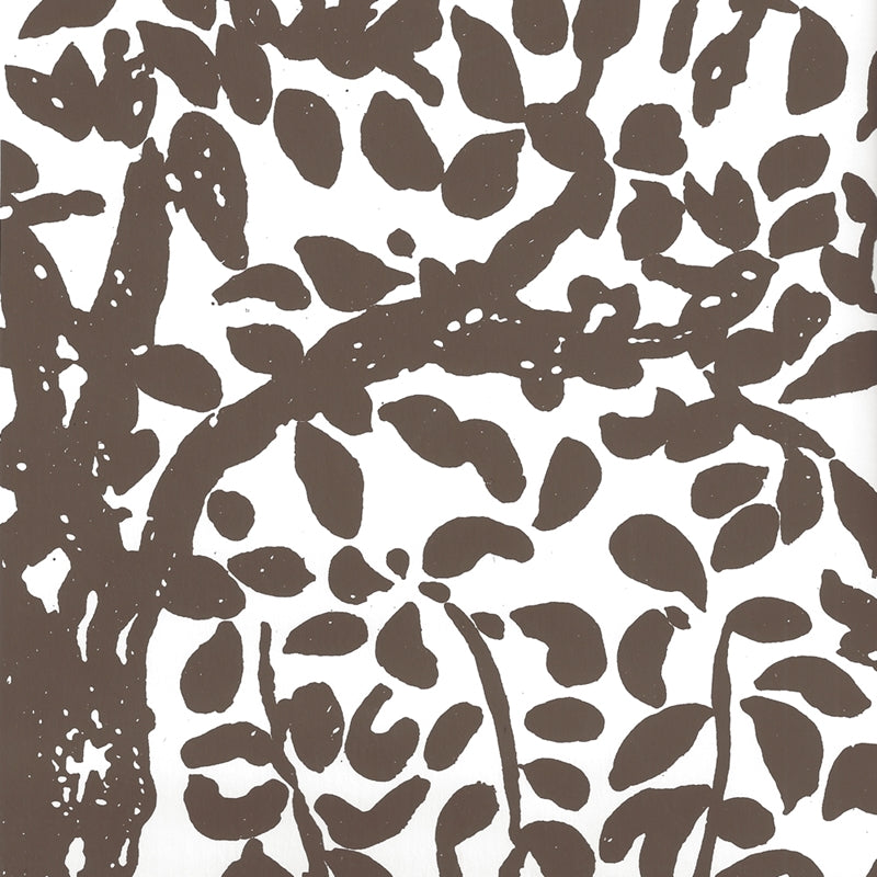 Purchase 2030-05WWP Arbre De Matisse Brown on White by Quadrille Wallpaper