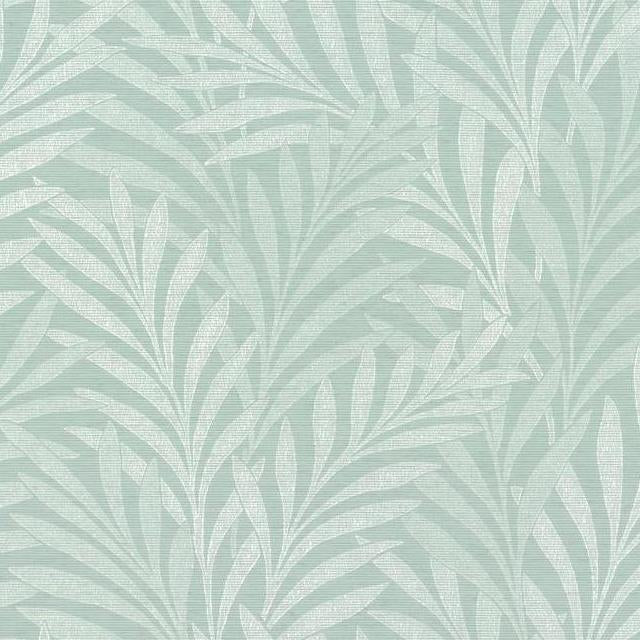 Find HC7504 Handcrafted Naturals Tea Leaves Stripe Blue by Ronald Redding Wallpaper