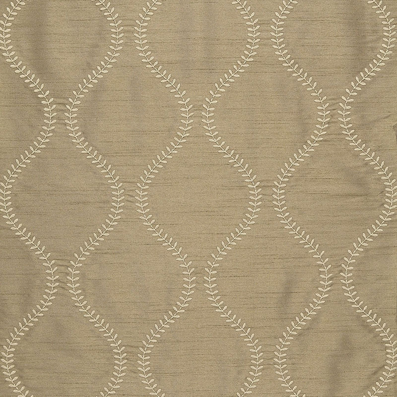 Purchase sample of 65750 Agadir Embroidery, Chanterelle by Schumacher Fabric