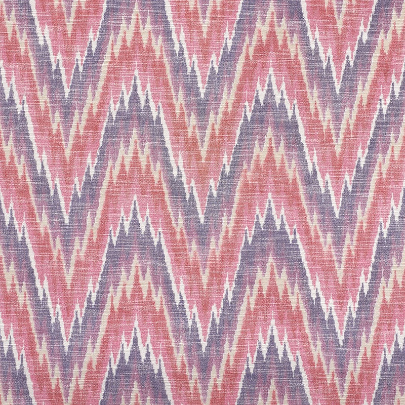 Purchase sample of 73462 Ibiza Flamestitch, Berry by Schumacher Fabric