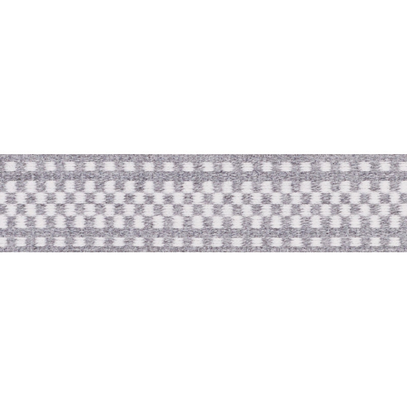 73650 | Marta Tape, Grey - Schumacher Fabric