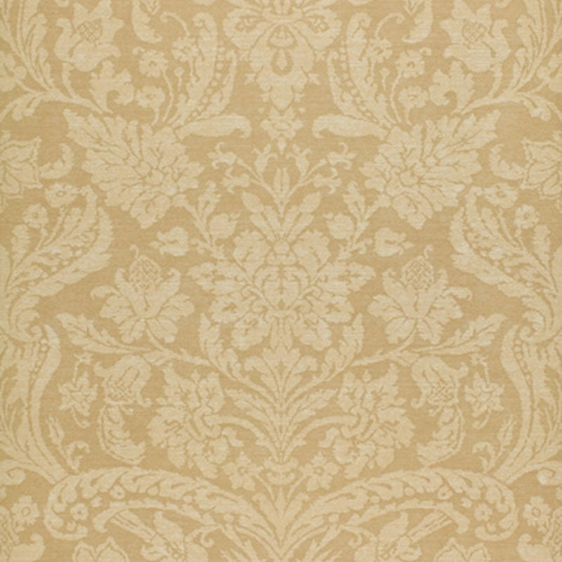 Sample-5000441 Damask Floreale, Beige Schumacher Wallpaper