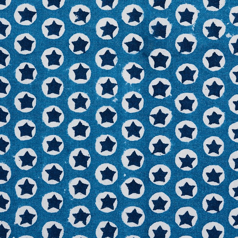 Purchase sample of 179222 Tuk Tuk, Blue by Schumacher Fabric