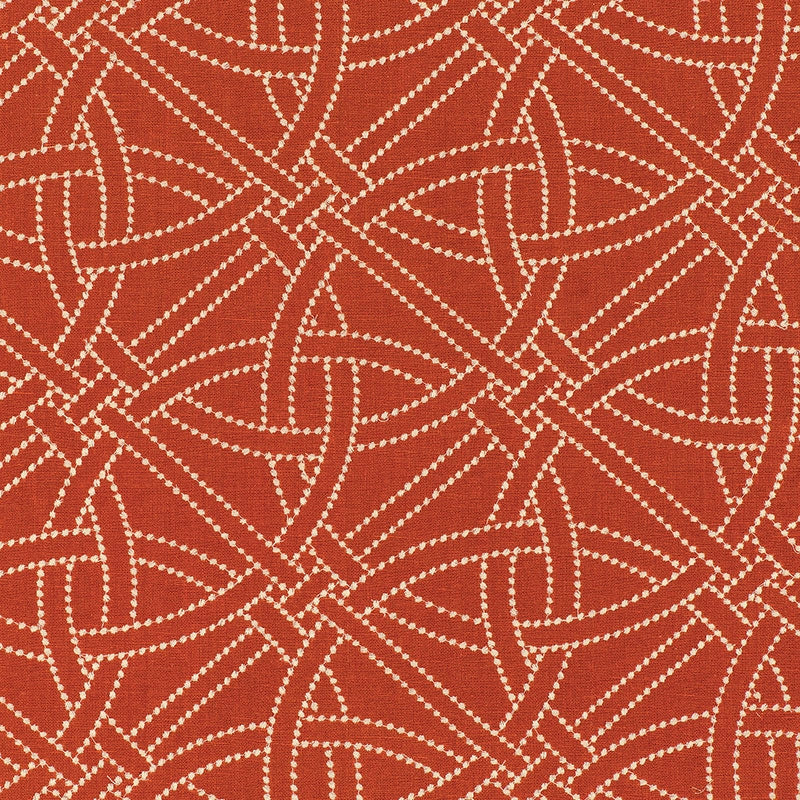 Purchase sample of 55690 Durance Embroidery, Bittersweet by Schumacher Fabric