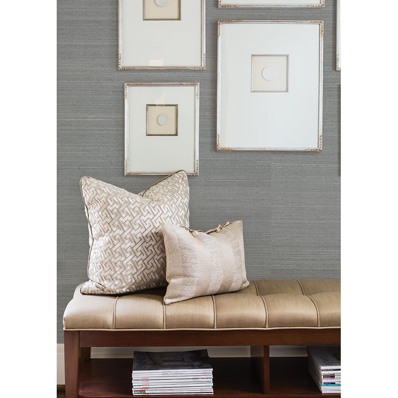 Shop 2829-80043 Fibers Binan Grey Grasscloth A Street Prints Wallpaper